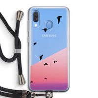 Fly away: Samsung Galaxy A40 Transparant Hoesje met koord