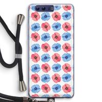 Klaproosjes: Honor 9 Transparant Hoesje met koord Klaproosjes: Honor 9 Transparant Hoesje met koord