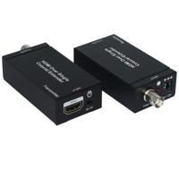 NK-C100IR 1080 P HDMI Over één coaxiale Extender (zender + ontvanger) met IR coaxiale kabel signaal bereik tot 100m (zwart)