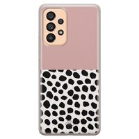 Samsung Galaxy A53 siliconen hoesje - Pink dots