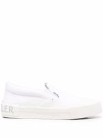 Moncler chaussures de skate à bande logo - Blanc