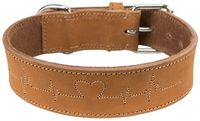 Trixie Halsband hond rustic vetleer heartbeat bruin