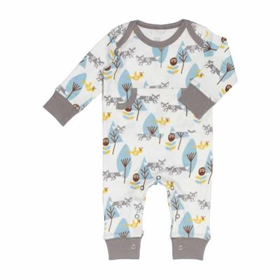 Fresk pyjama zonder voet Fox Blue-6-12 mnd