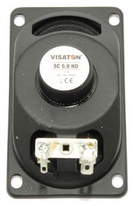 Visaton SC 5.9 ND - 4 Ohm 3.5 inch 9 cm Breedband-luidspreker 3 W 4 Ω Zwart Magnetisch afgeschermd, Ovaal