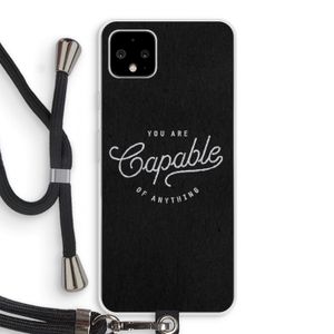 Capable: Pixel 4 XL Transparant Hoesje met koord