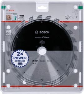 Bosch Accessories Bosch 2608837727 Hardmetaal-cirkelzaagblad 250 x 30 mm Aantal tanden: 24 1 stuk(s)