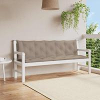 Tuinbankkussen 180x(50+50)x7 cm oxford stof taupe Tuinbankkussen 180x(50+50)x7 cm oxford stof taupe