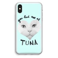 You had me at tuna: iPhone XS Transparant Hoesje