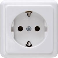Kopp 101802000 Wandcontactdoos met randaarde Standaard (opbouw) Arctisch-wit 1 stuk(s) - thumbnail