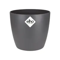 Elho brussels mini bloempot rond 10,5 cm antraciet Elho brussels mini bloempot rond 10,5 cm antraciet