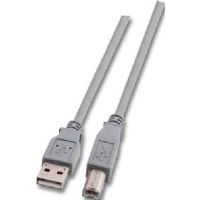 EFB Elektronik USB 2.0 1m USB-kabel USB A USB B Grijs - thumbnail