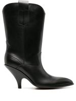 Bally bottes d'inspiration western Lavyn 95mm en cuir - Noir - thumbnail