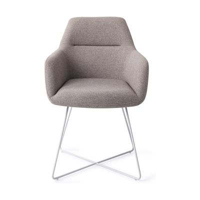 Jesper Home Kinko eetkamerstoel Earl Grey cross white