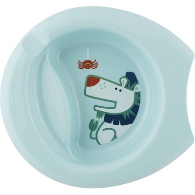 Chicco Diep Dinerbord Leeuw Jongens 22 Cm Blauw