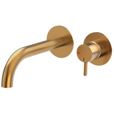 Wastafelkraan Duero | Inbouw | Mengkraan | Incl.Inbouwdeel | Rond | Geborsteld goud
