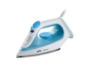 Braun TexStyle 1 Droog- & stoomstrijkijzer Keramische zoolplaat 2000 W Blauw, Wit