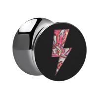 Double Flared Plug met Mother Of Pearl Design Acryl Tunnels & Plugs