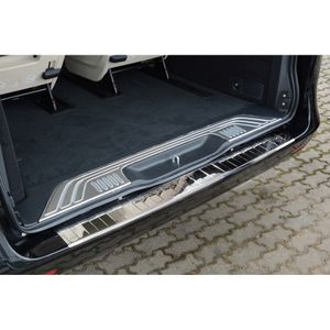 Chroom RVS Bumper beschermer passend voor Mercedes Vito / V-Klasse 2014- 'Ribs' AV238004