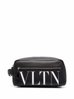 Valentino Garavani trousse de toilette à imprimé VLTN - Noir - thumbnail