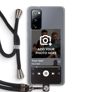 Music Player: Samsung Galaxy S20 FE / S20 FE 5G Transparant Hoesje met koord
