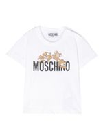 Moschino Kids t-shirt en coton à logo imprimé - Blanc