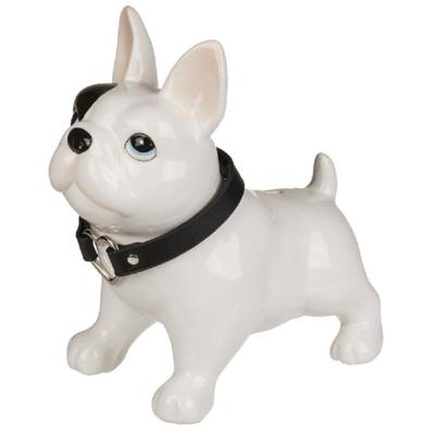 Out of the Blue Spaarpot franse bulldog - 21 x 19 cm - keramiek