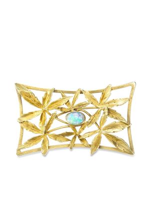 Pragnell Vintage broche Antique Nouveau en or 18ct sertie d'opale