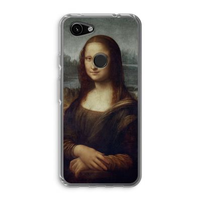 Mona Lisa: Google Pixel 3a Transparant Hoesje