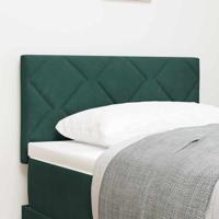 Hoofdbord Wandgemonteerd Geometrisch Donkergroen 80 cm Fluweel
