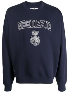 izzue x Neighborhood sweat à logo imprimé - Bleu