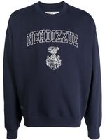 izzue x Neighborhood sweat à logo imprimé - Bleu - thumbnail