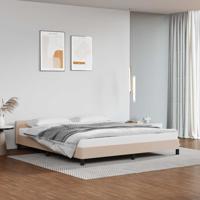 Bedframe met hoofdeinde zonder matras Cappuccino 180x200 cm