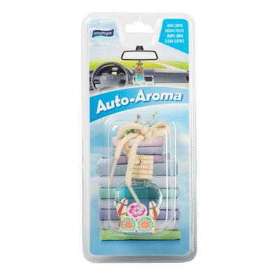 Auto parfum/luchtverfrisser - schone was geur - in sierlijk flesje - 15 ml