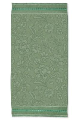 Pip Studio Grote Handdoek Jasmin Jacquard Groen 70x140cm