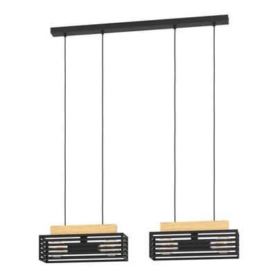 Stars of Light HanglampCidraz vierkant met hout - 390164