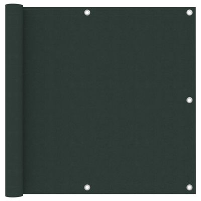 VidaXL Balkonscherm 90x500 cm oxford stof donkergroen