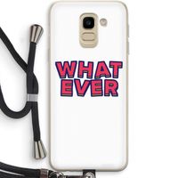 Whatever: Samsung Galaxy J6 (2018) Transparant Hoesje met koord
