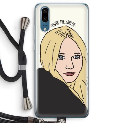 Ashley: Huawei P20 Transparant Hoesje met koord