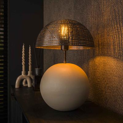 LifestyleFurn Tafellamp 'Teegan' 50cm hoog, kleur Naturel Grey