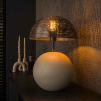 LifestyleFurn Tafellamp 'Teegan' 50cm hoog, kleur Naturel Grey