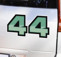 Sticker voor auto Lewis Hamilton 44