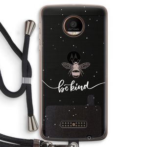 Be(e) kind: Motorola Moto Z Force Transparant Hoesje met koord