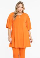 Yoek Tuniek wide bottom cirkelmouw | Oranje | Maat 42/44