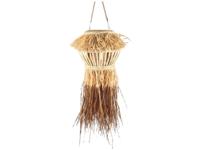 Lantaarn hang raffia naturel, 22x60 cm - Buitengewoon de boet