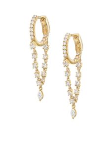 Anita Ko boucles d'oreilles Sienna en or 18ct ornées de diamants