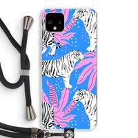 Tijger: Pixel 4 XL Transparant Hoesje met koord