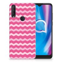 Alcatel 1S (2020) TPU bumper Waves Pink - thumbnail