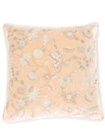 Anke Drechsel coussin à fleurs brodées - Rose - thumbnail