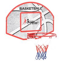 The Living Store Basketbalset - Stevige basketbalset - HDPE - 66x44.5cm - Geschikt voor binnen en buiten