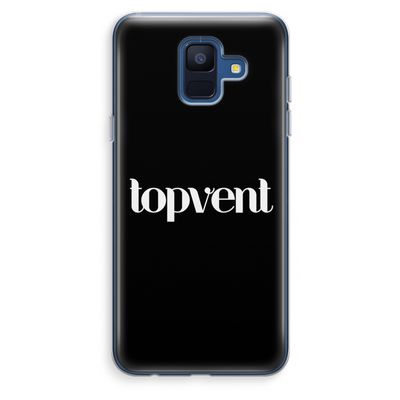 Topvent Zwart: Samsung Galaxy A6 (2018) Transparant Hoesje